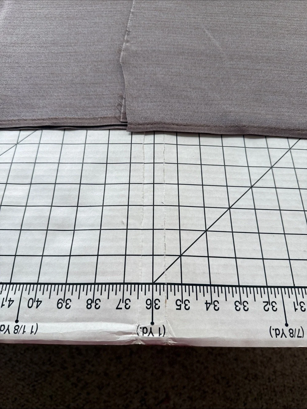 3 Yards Taupe Herringbone Suiting Fabric 58” Wide Drapey Woven Apparel Fabric